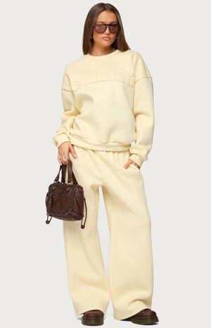 Jaylie Edikted Wide Leg Sweatpants image number 5