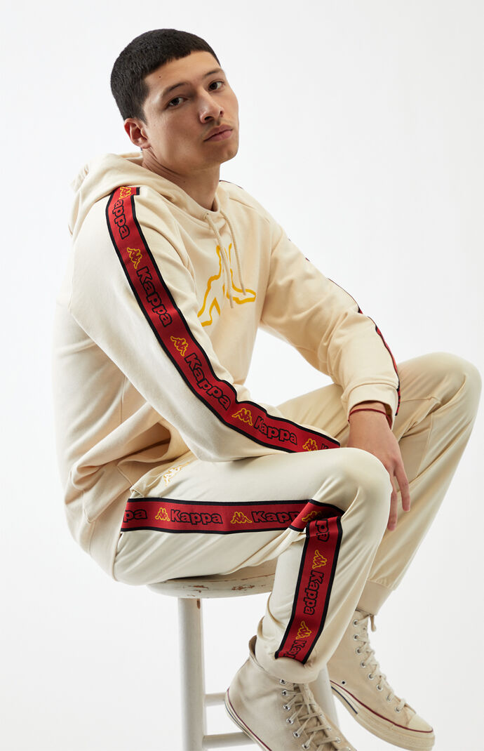Beige Logo Tape Alic 2 Track Pants