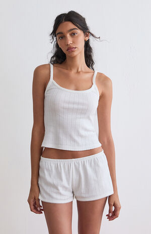 Pointelle Pajama Tank Top image number 2