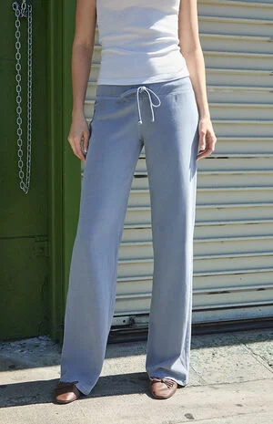 Light Blue Hilary Soft Baggy Sweatpants image number 1