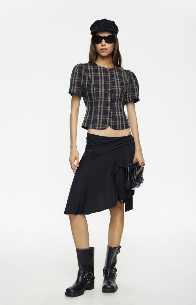 LIONESS Safari Asymmetric Midi Skirt | Pacsun