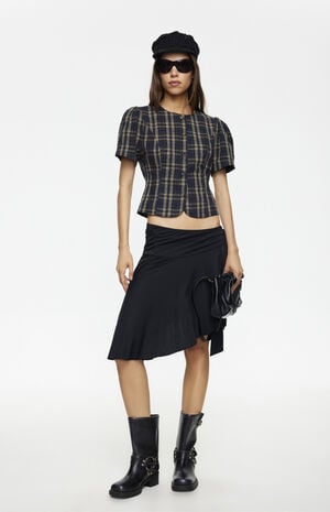 Safari Asymmetric Midi Skirt image number 4