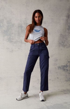 Navy Utility Cargo Pants image number 1