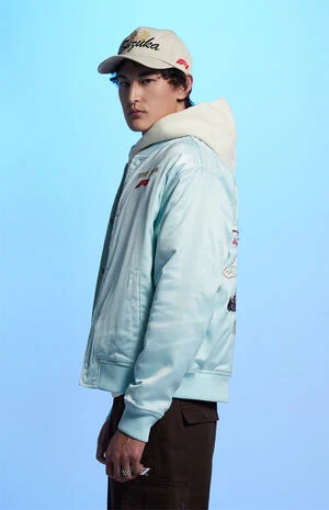 x Pacsun Suzuka Sakura Satin Jacket image number 3