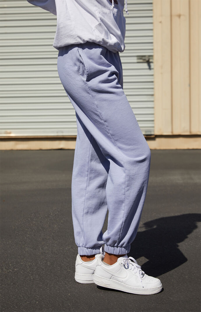 light blue jogging bottoms