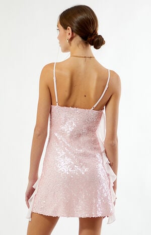 Jasmine Ruffle Sequin Mini Dress image number 5