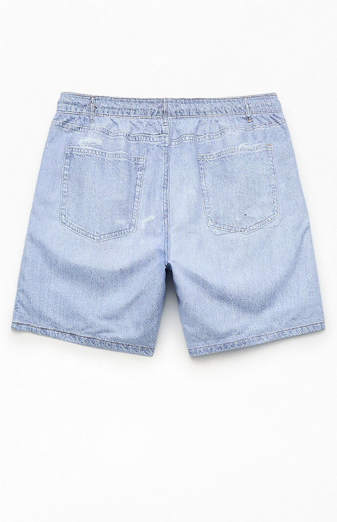 Pacsun Jean Print 7" Swim Trunks