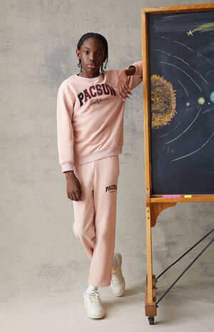 Light Pink Straight Leg Sweatpants image number 1