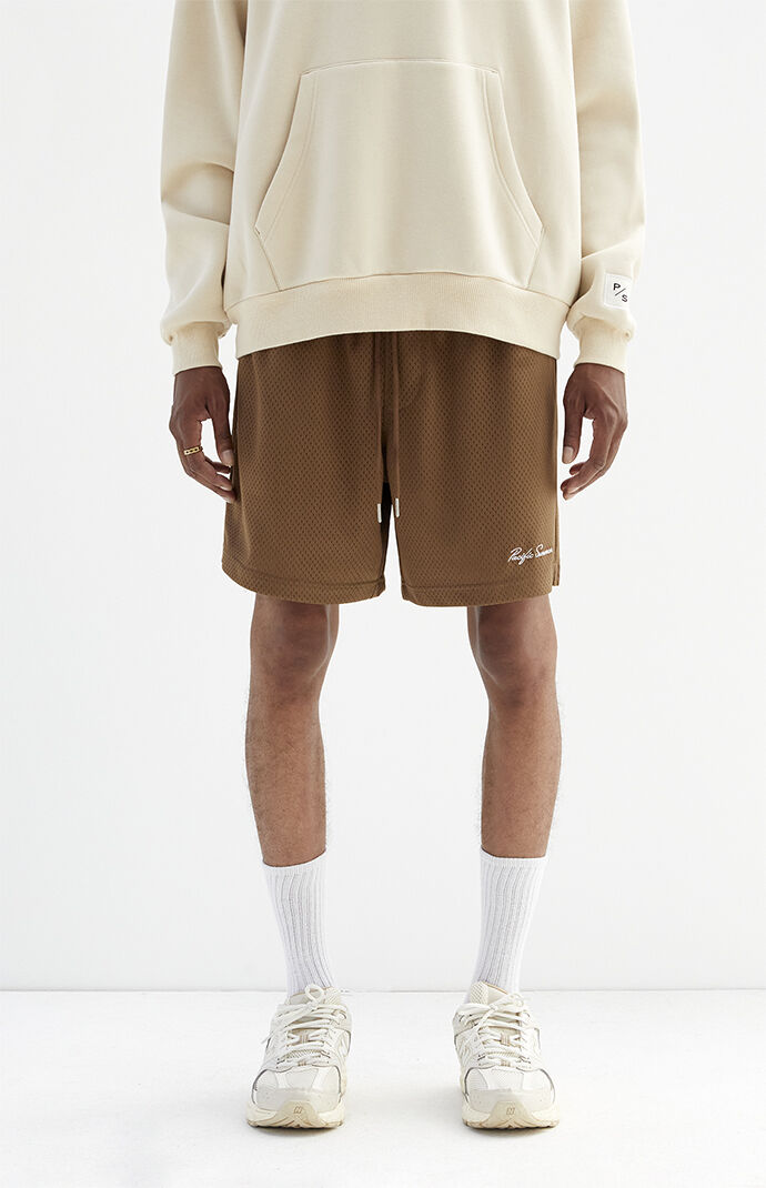 PacSun Brown Mesh Basketball Shorts PacSun