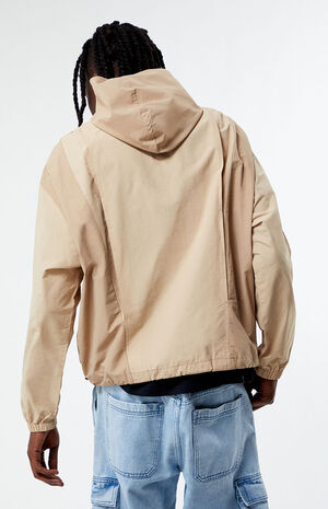 Neutral Half Zip Lightweight Pullover Hoodie image number 4