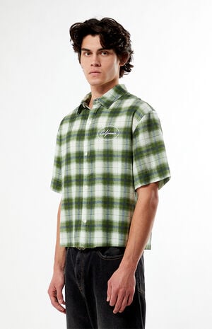 Dirt Green Woven Camp Shirt&nbsp; image number 4