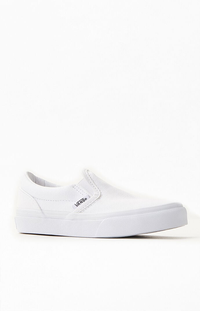 White slip deals on vans boys