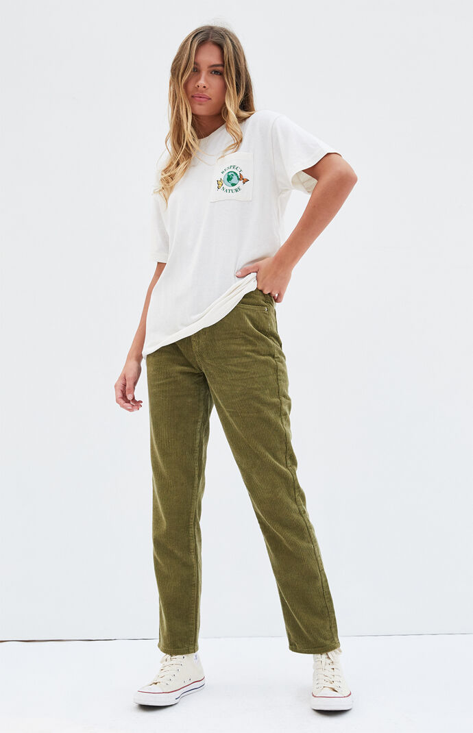 olive corduroy pants