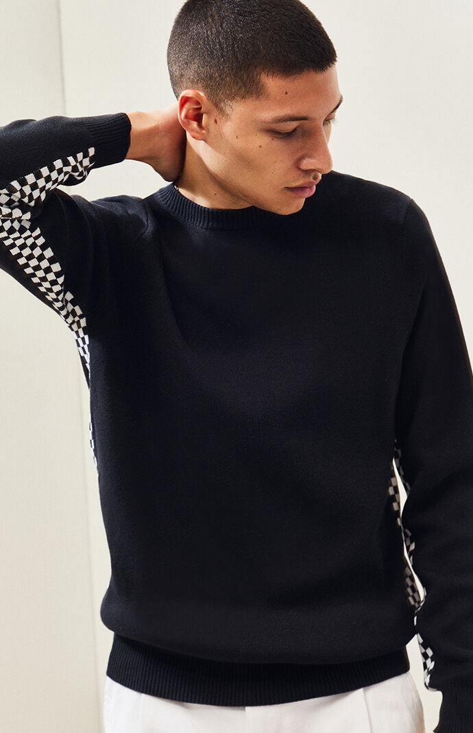 Centella Checker Crew Neck Sweater