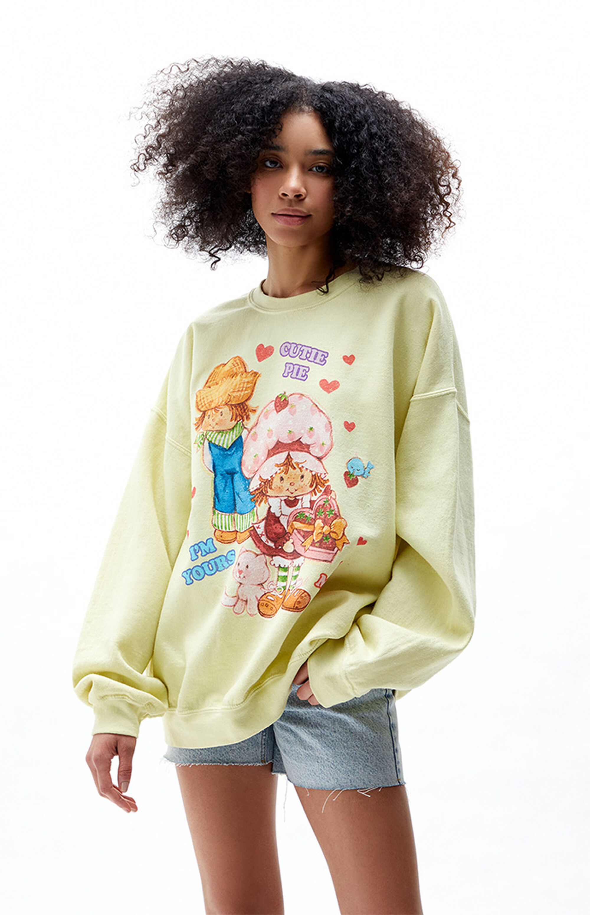 Strawberry Shortcake Cutie Pie Oversized Sweatshirt PacSun