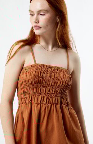 Classic Shirred Mini Dress image number 2