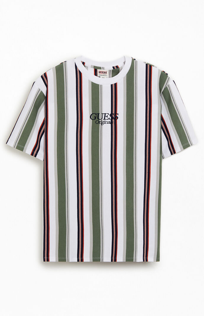 GUESS Originals Gibson Vertical Stripe T Shirt PacSun