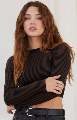Mirah Striped Long Sleeve Sweater image number 2