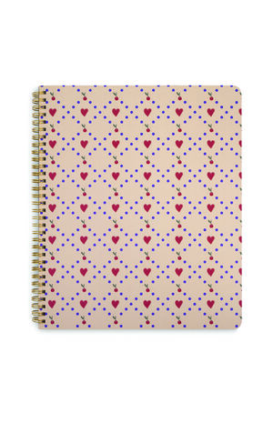Cherry Hearts Rough Draft Large Notebook image number 1