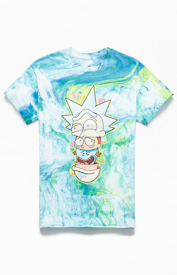 rick and morty t shirt blue
