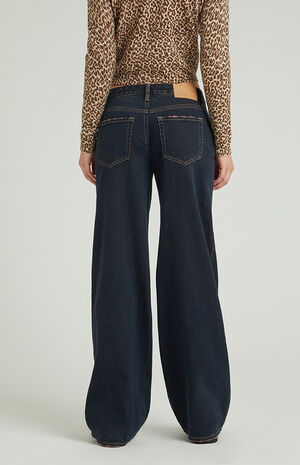 Casey Low Rise Baggy Jeans Dark Indigo image number 4