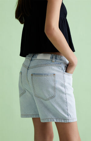 Light Indigo Denim Shorts image number 5