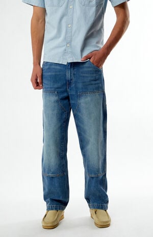 568 Loose Straight Double Knee Panels Jeans