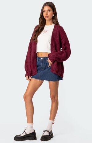 Anina Oversized Knit Cardigan image number 2