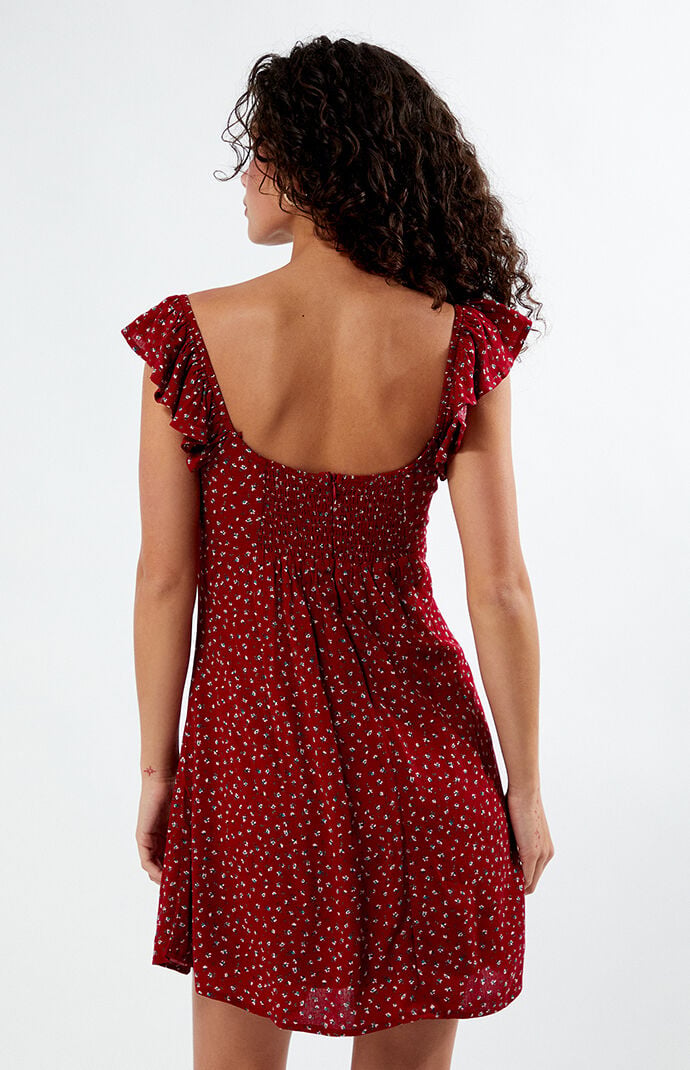 la hearts keyhole babydoll mini dress LA Hearts Keyhole Babydoll Mini Dress
