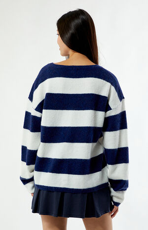Striped V-Neck Sweater image number 3