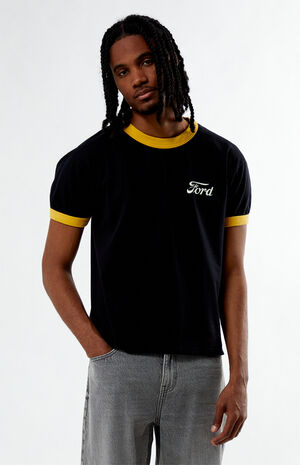 Black Ringer T-Shirt image number 3