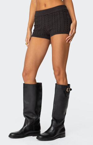 Avey Cable Knit Shorts image number 4