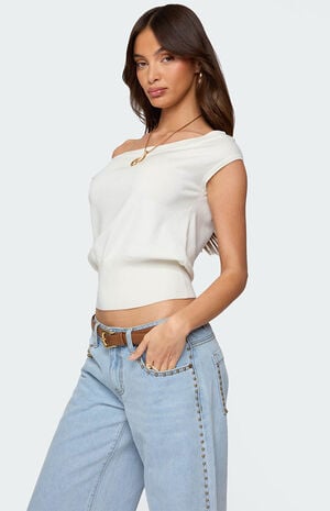 Michaela Off Shoulder Knit Top image number 5