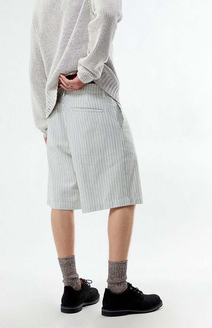 FIELD OF STUDY by Pacsun Striped Linen Baggy Shorts | PacSun