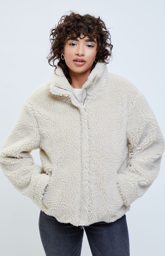 Ivory Sherpa Jacket