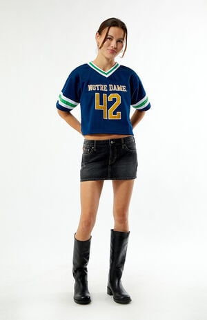 Notre Dame Cropped Football Jersey image number 4