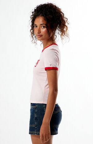 Script Slim Ringer T-Shirt image number 3