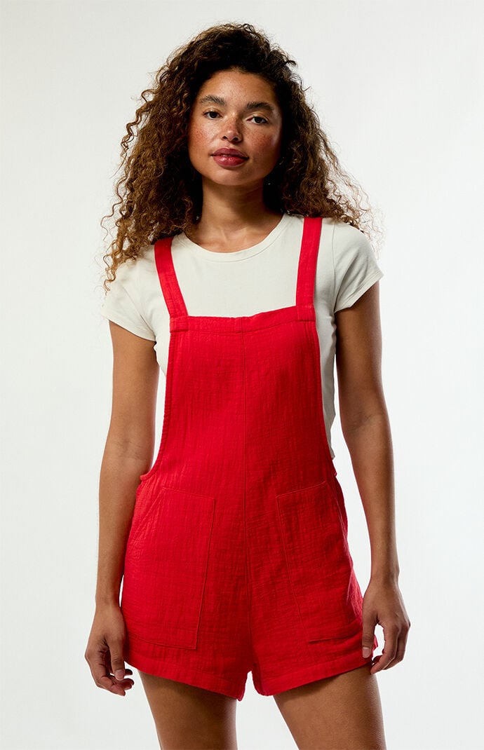 Billabong Beach Crush Denim Overalls