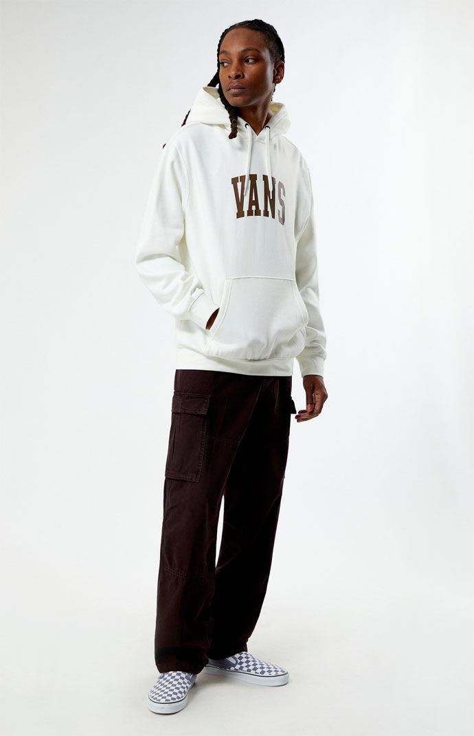Vans heritage hoodie with sales arm print in white