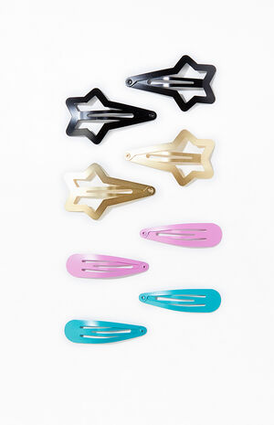 8 Pack Star Barrettes image number 1