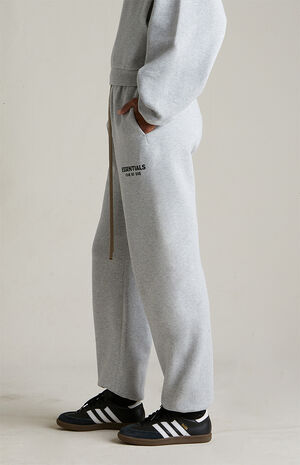 Women's Light Heather Grey Fleece Sweatpants image number 4