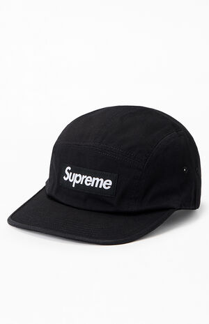Black Washed Chino Twill Camp Hat image number 4