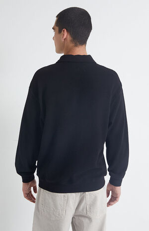 By PacSun Waffle Knit Polo Sweatshirt image number 3