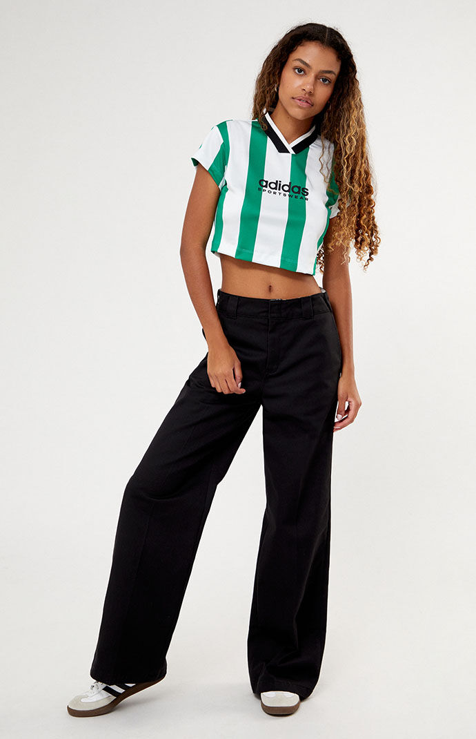 adidas Recycled Tiro Colorblock Cropped T-Shirt | PacSun