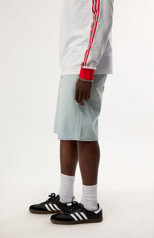 Light Blue Loose Jean Shorts image number 3