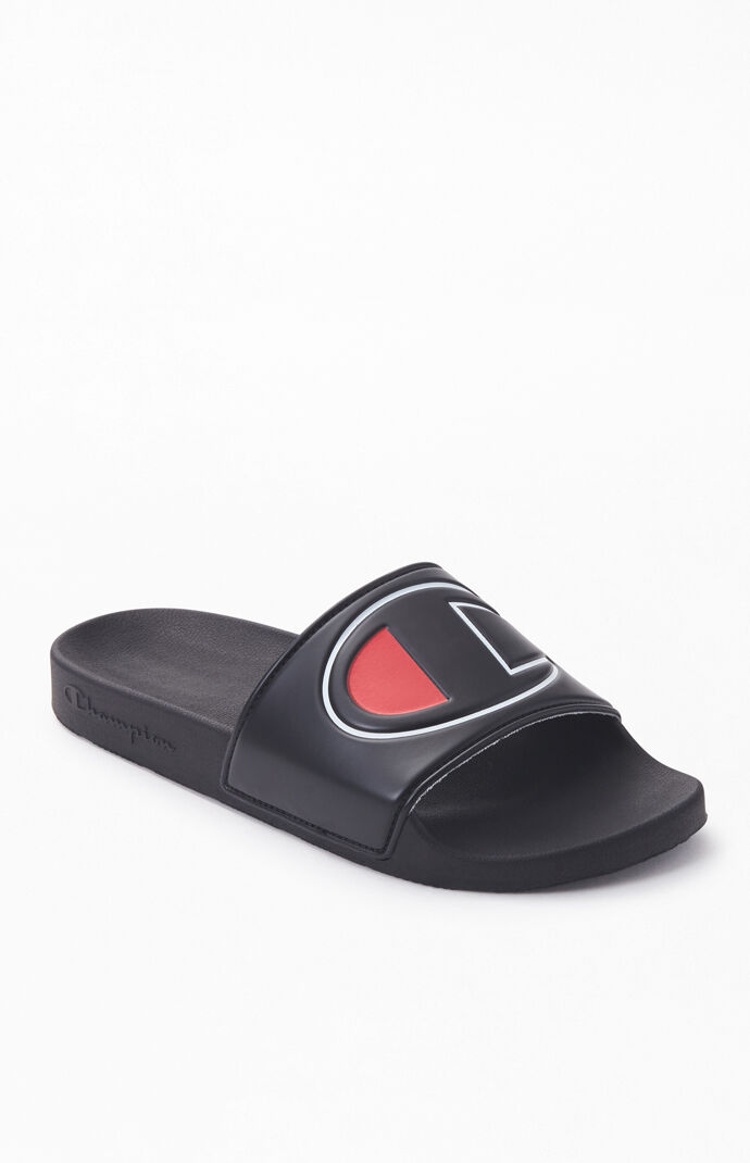 Black IPO Slide Sandals
