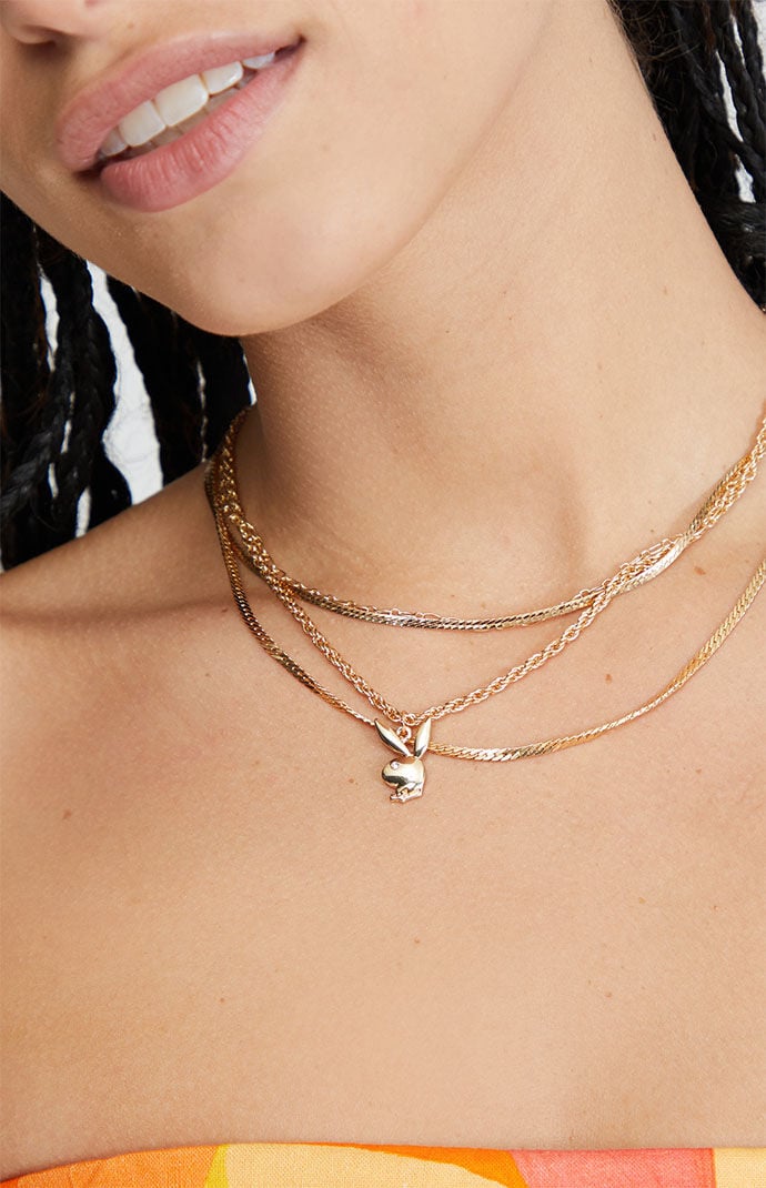 Playboy bunny necklace missguided top