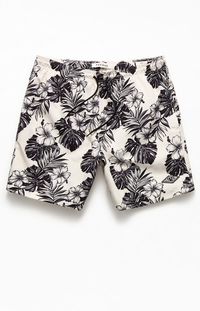 Elegant Tropical 17" Swim Trunks