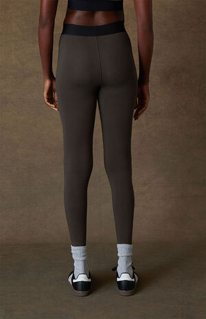 Women's Off Black Sport Leggings image number 4
