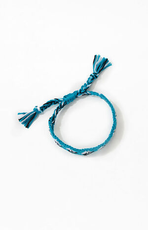 Blue Yin Yang Woven Bracelet image number 2